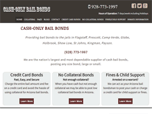 Tablet Screenshot of cashonlybailbonds.com